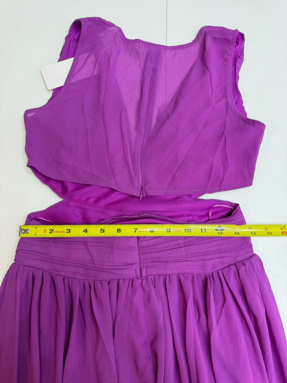 Sleeveless Juniors Prom Dresses Long Ruched Chiffon formal size M - Picture 6 of 12